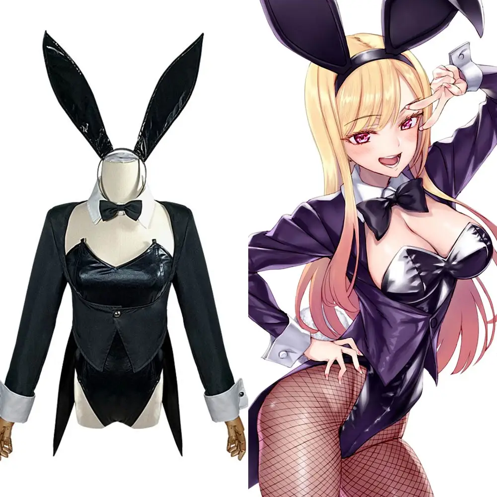 

My Dress-Up Darling Kitagawa Marin Cosplay Costume Bunny Girls Dress Outfits Halloween Carnival Suit