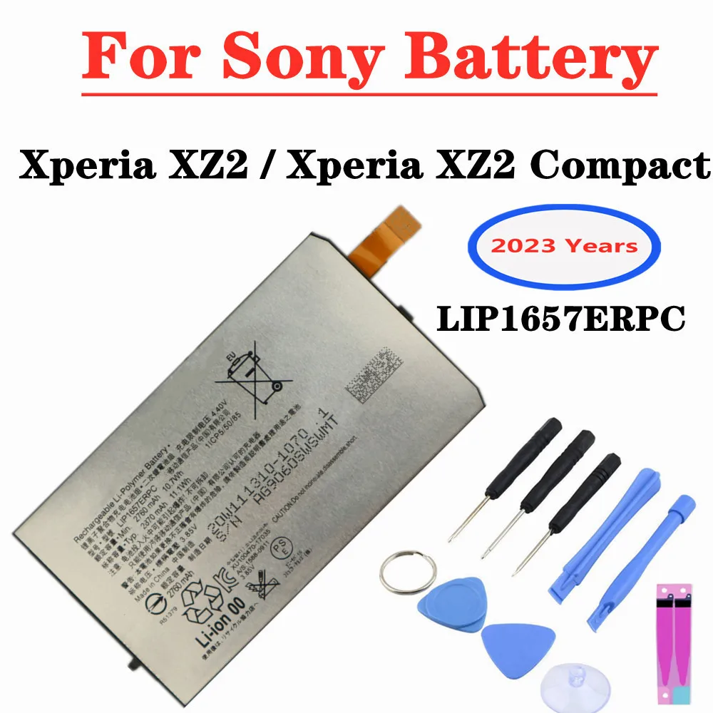 

2023 Year 2870mAh LIP1657ERPC Battery For Sony Xperia XZ2 , Xperia XZ2 Compact H8314 H8324 SO-05K Smartphone Replacement Battery