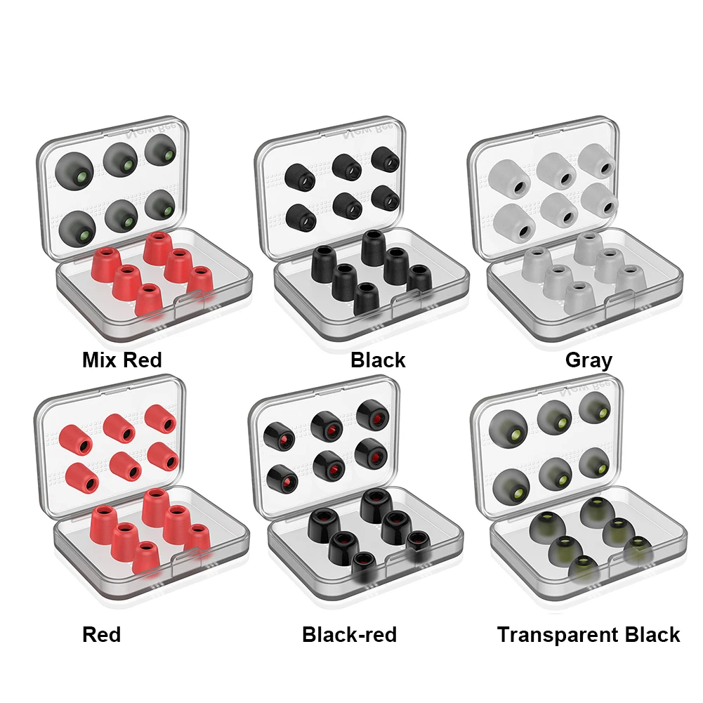 Memory Foam Ear Tips Noise Isolating Comply Foam Tips Enhanced Music Experience Earbud Covers Compact Lightweight for Earphone