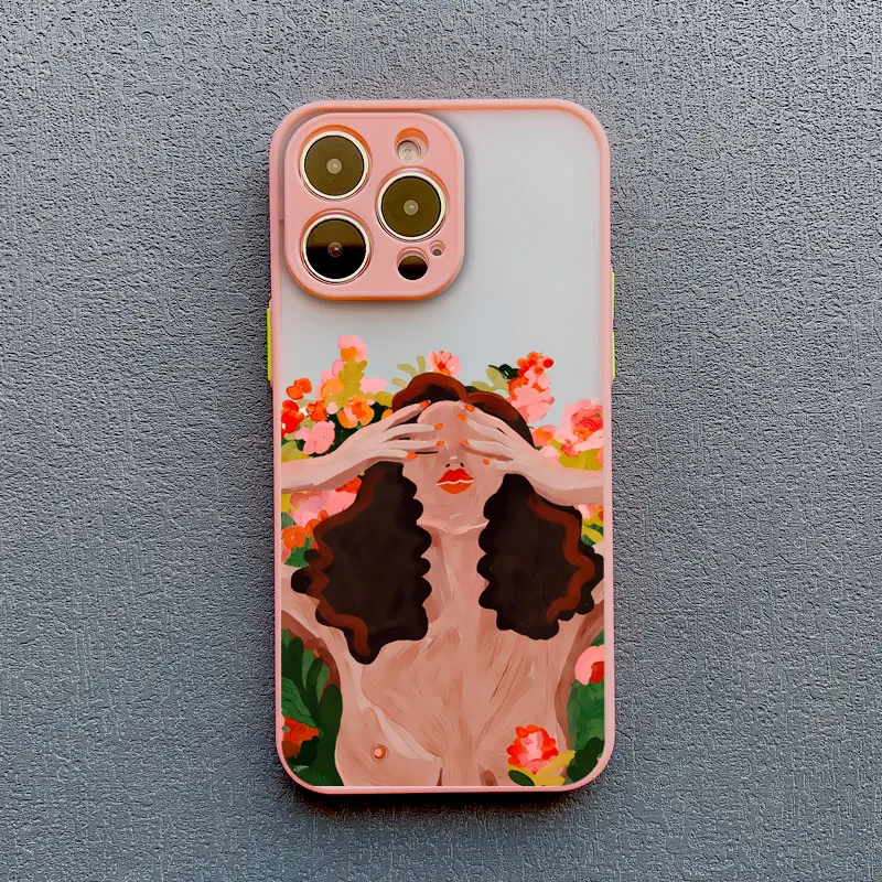 Frauen Mode Gänseblümchen Blumen mädchen Handy hülle für iPhone 15 12 11 Pro Max 13 14 Pro Max Mini 15 14 7 8 plus se2 xr xs x Rücken deckel – Detail 5