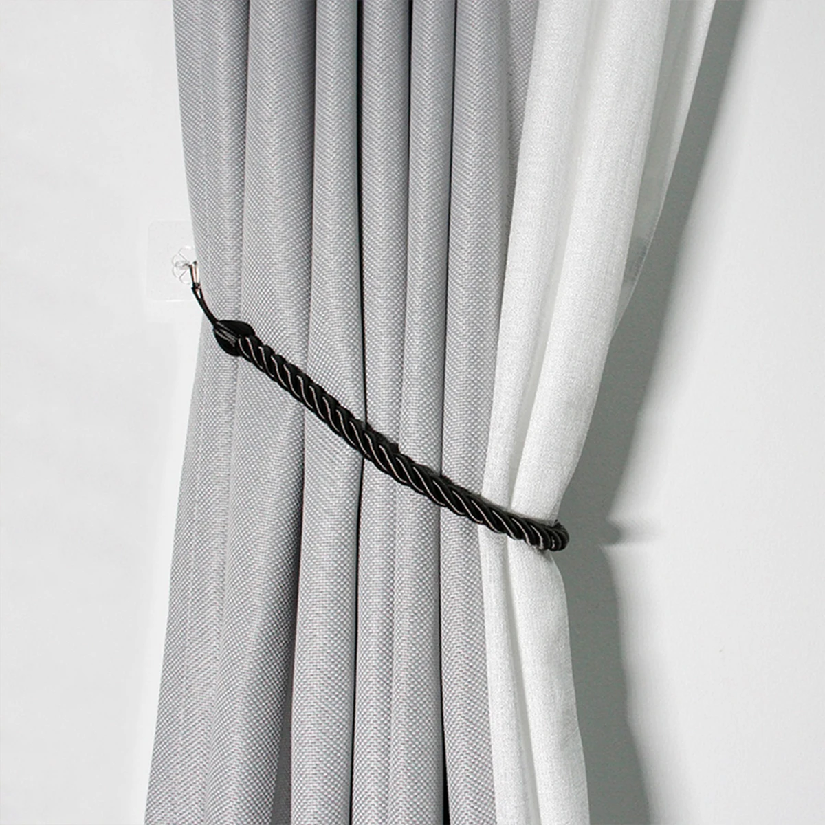 2/4Pcs Curtain Tie Backs Curtain Rope Buckle Large Rope Cotton Drapes Tie Rope Decorative Room Accessories Curtain Tie Backs