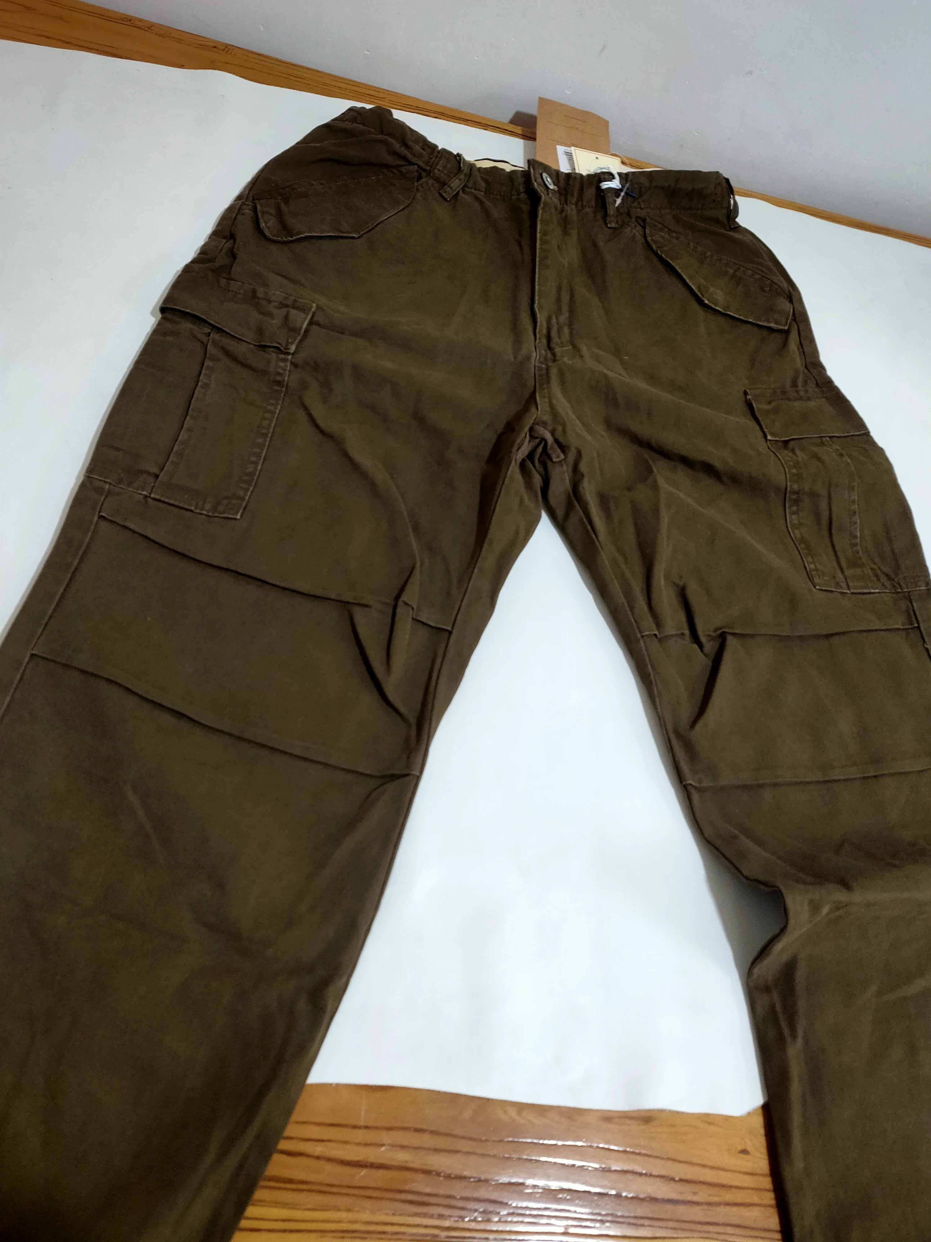 American Loose Straight Tube Canvas Verschleißfeste Arbeitshose Herren-Fallschirmjägerhose mit mehreren Taschen, strapazierfähig, lässig, lang – Detail 5