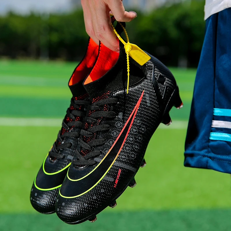 Hohe Qualität Fußball Stiefel Gleiche C.Ronaldo Amerikanischen Fußball Schuhe Assassins Nicht slip Chuteira Campo TF/AG Futsal Ausbildung Sneaker| | - AliExpress ronaldo fußballschuhe