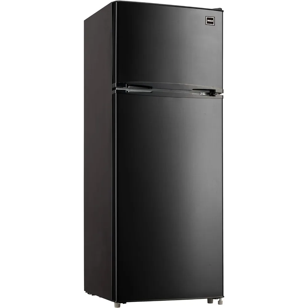 

RFR741-BLACK Размер квартиры-верхняя морозильная камера-холодильник с 2 дверцами-регулируемый термостат-черный-7,5 кубических футов