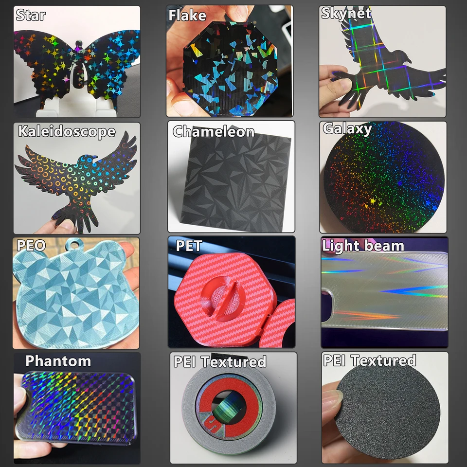 HzdaDeve 264 X 276 Mm Pour Kobra S1 Combo Plaque De Construction PEI PEO Double Face Lisse Plateau Chauffant à Ressort En Acier Flexible Pour Imprimante Anycubic Accessoires De Remplacement (PEO