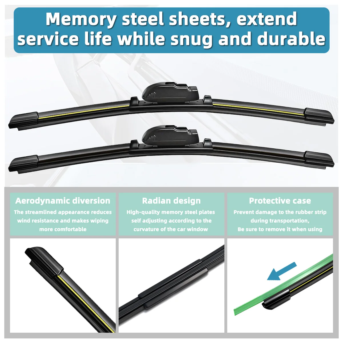 Enhanced High-Definition Silent Durable Windshield Wipers