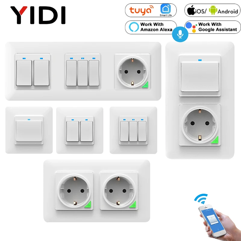 Wireless Smart Remote Control Power Outlet Light Switch Plug Socket Power  Outlet Socket EU Plug with Remote Control - AliExpress