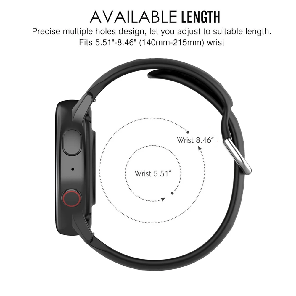 Adjustable TPU Wrist Strap for Smart Watches - Durable Sport Bracelet Replacement Band