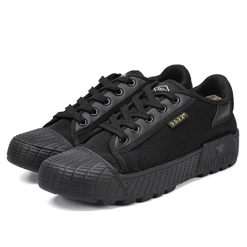 Wear resistant Sport Shoes Men Lace Up Walking Shoes Climbing Trekking Hunting Combat Sneakers Work Tactical Mens Casual