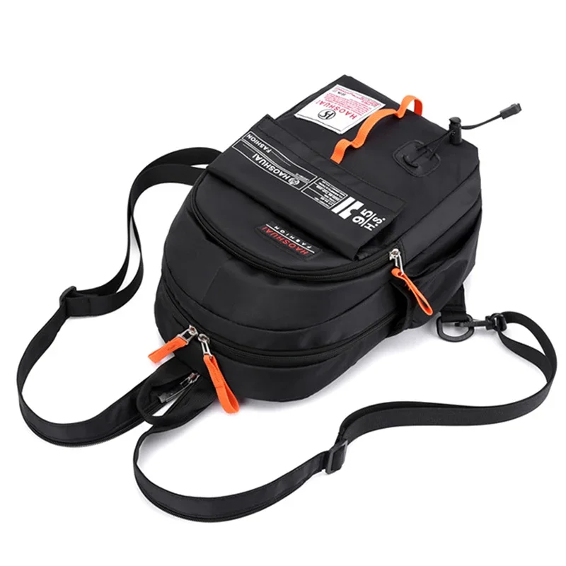 Nylon Men Sling Rucksack Small Backpack Casual