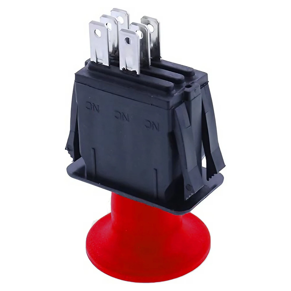 8 Terminal 10 AMP Red Clutch PTO Switch - Replacement For Dixie Chopper 4174684, Bobcat, MTD, Fits Wright Stander & Other Zero Turn Mowers