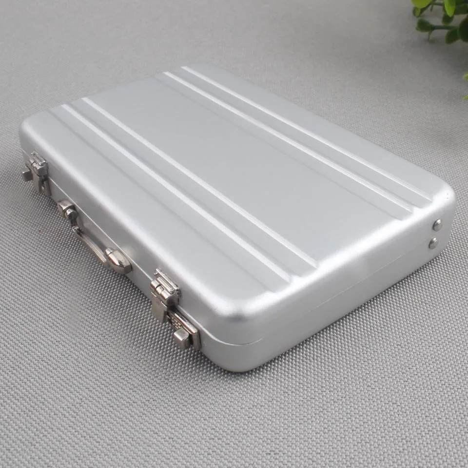 9,8 x 6,8 x 1,6 cm, niedlicher, sicherer Kreditkartenhalter aus Aluminium, Geldbörse, Visitenkartenhalter, 4 Stück – Detail 6
