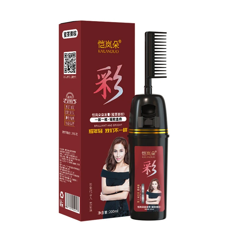 Kailan Duo Hair Hair Product Color Cover White Plant Dye hair dyeing cream 200 ml