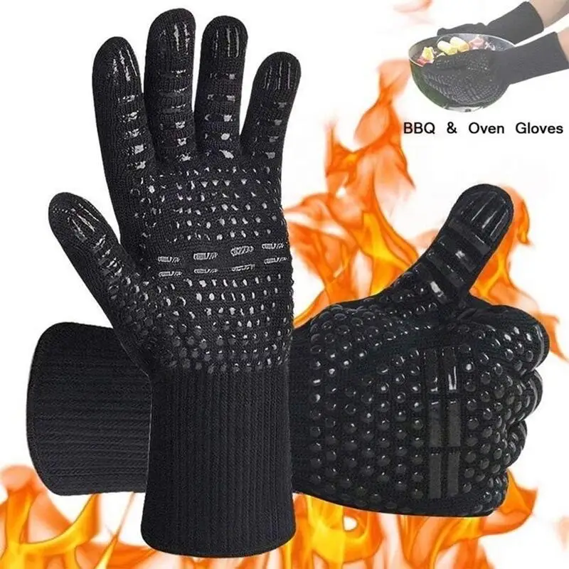 Silicone Kitchen Gloves for High Temperature BBQ