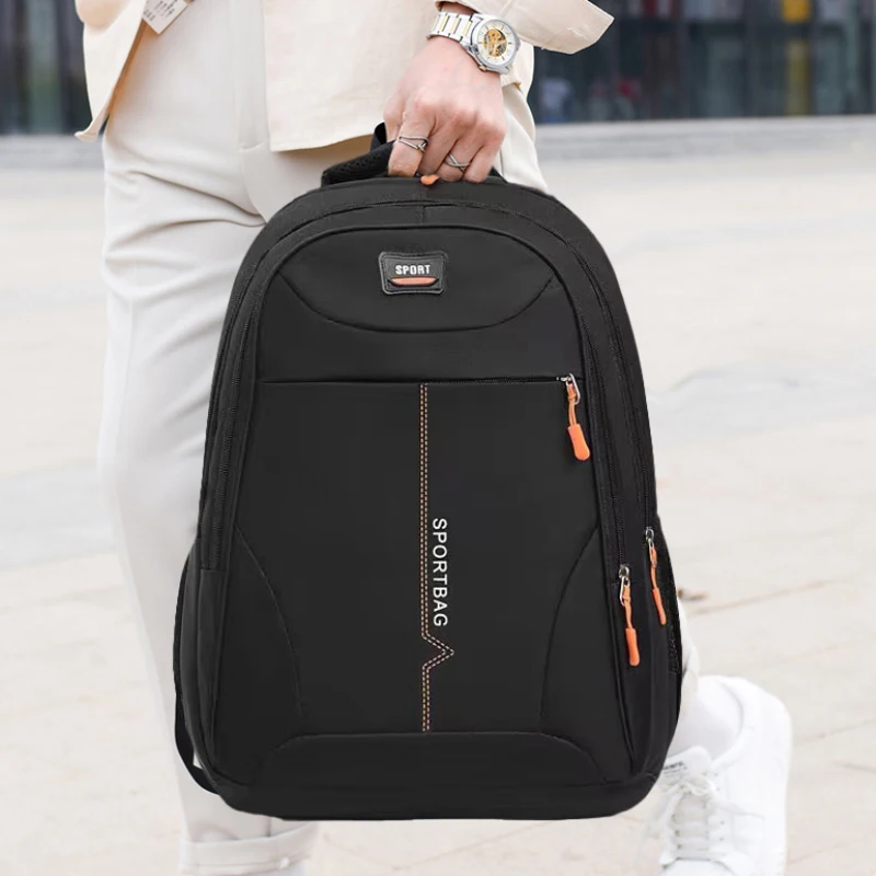 Men's backpack - large capacity, adjustable shoulder straps, multiple compartments, suitable for school, travel, and work, trave