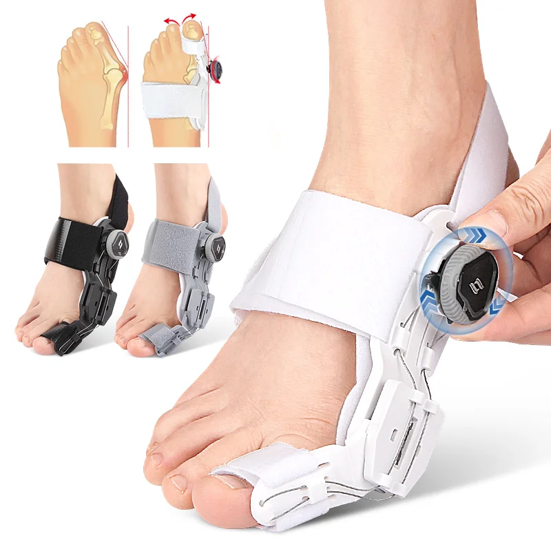 Toe Separators Bunion Corrector Unisex Foot Hallux Valgus Braces Rotatable Adjustable Pedicure Finger Toe Corrector