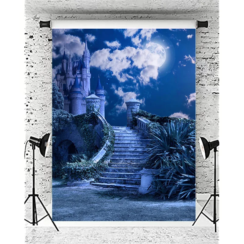 

ZHISUXI Halloween Backdrop Photography Forest Cemetery Scene Fairy Tale Shoot Photo Studio Background Photocall WS-23