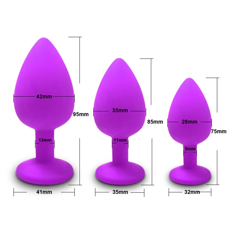Anal Butt Plug Soft Silicone Prostate Massager For Couples_voghion.com