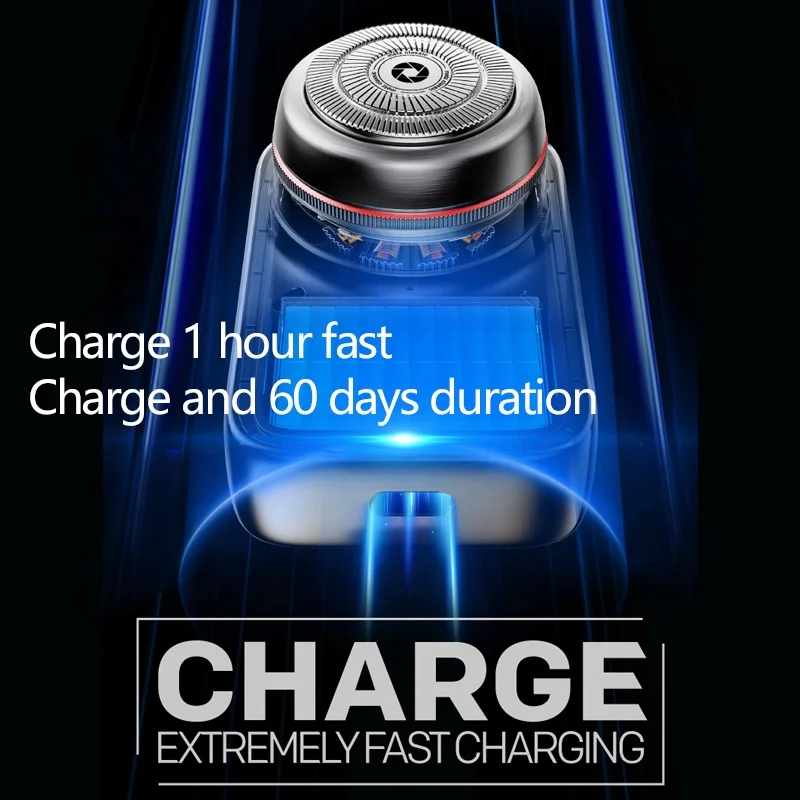 가죽 케이스 카메라 디자인과 남성 면도기에 대한 원래 전기 면도기 미니 휴대용 USB 전기 면도기 기계