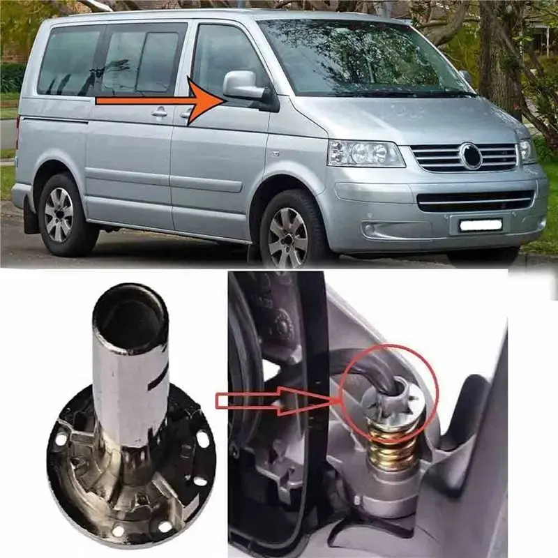 A03E-20X 자동차 사이드 도어 윙 미러 브래킷 기어 베어링 내부 부시 라이닝 For-T5 T6 Amarok Transporter 2003-2016 7E1857000
