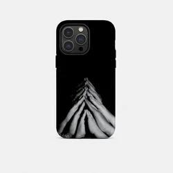 G - Geolier Dio Lo Sa Glossy HD Double - Layer Liquid Hard Shell Phone Case - iPhone 15 Pro (WHITE01)