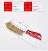 Multi-function Tool Wire Brush Copper Plated (Stainless Steel Brush, 1PCS) Long Handle Kitchen Grill Special Plate Rust Removal 6
