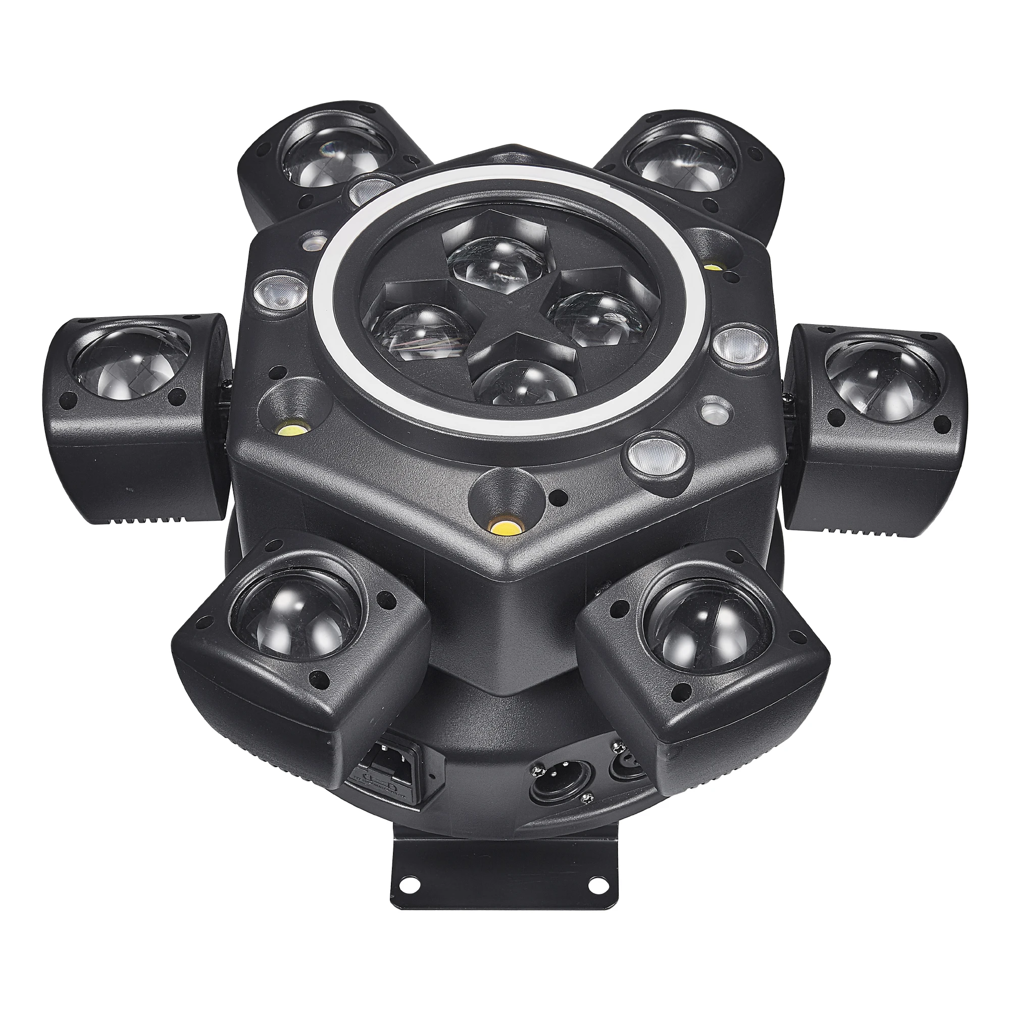 6 Arms Laser Stage Party Light 150 W RGBW LED Moving Head Lights DMX 512 Voice