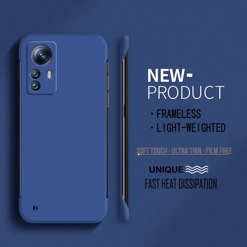 Frameless Hard PC Matte Protective Phone Case - Solid Bumper Shell Cover