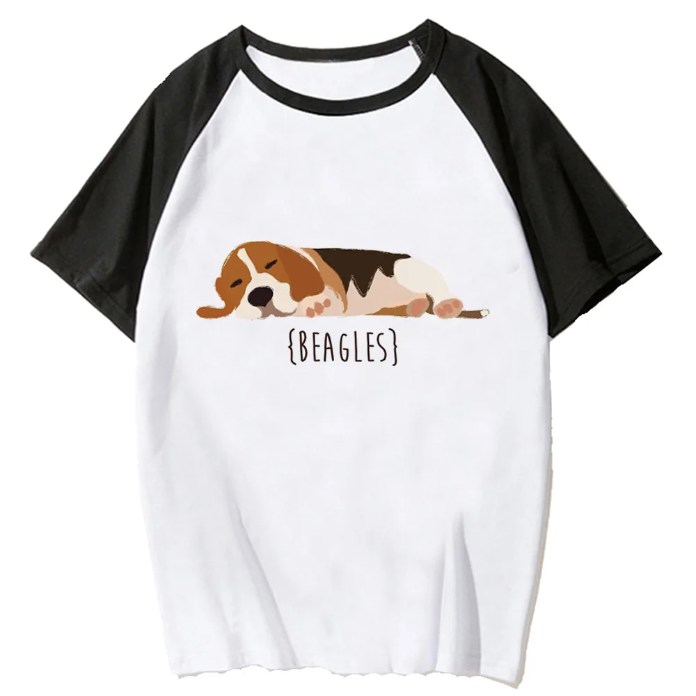 Beagle T-Shirt Donna Streetwear Comic Maglietta Giapponese Femminile Y2K Harajuku Comic Clothes