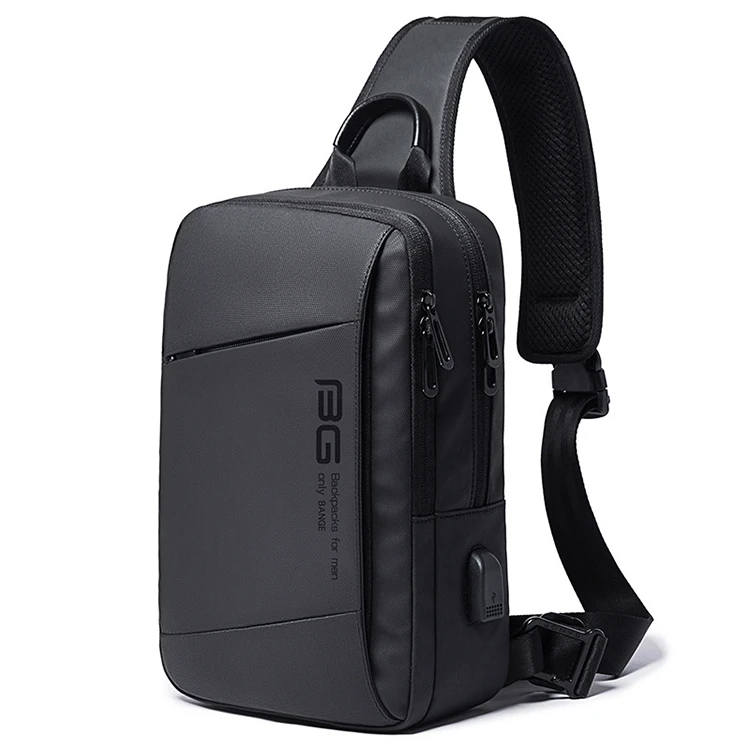 

BANGE New Product Upgrade Travel Leisure Messenger Shoulder Bag Men And Women With The Same Chest Bag USB Charging Bag