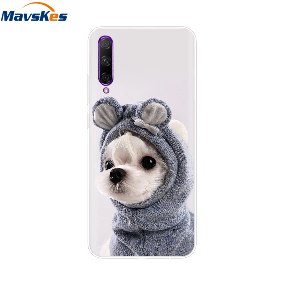 Elegant Floral Design Soft Clear Silicone Phone Case with TPU Bumper