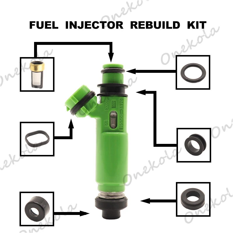 

Fuel Injector repair kit Orings Filters for 1998-2003 Mitsubishi Montero Sport 3.0L 195500-3170 MD332733