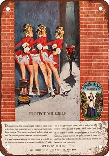 

Jacksoney Tin Sign New Aluminum Springmaid Fabrics Vintage Aluminum Metal Sign