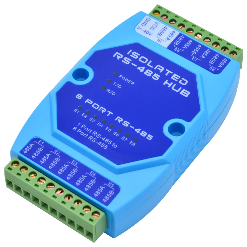 

8Port 485 Hub 8Channel RS485 Distributor 485 Sharer Industrial Photoelectric Isolated Repeater