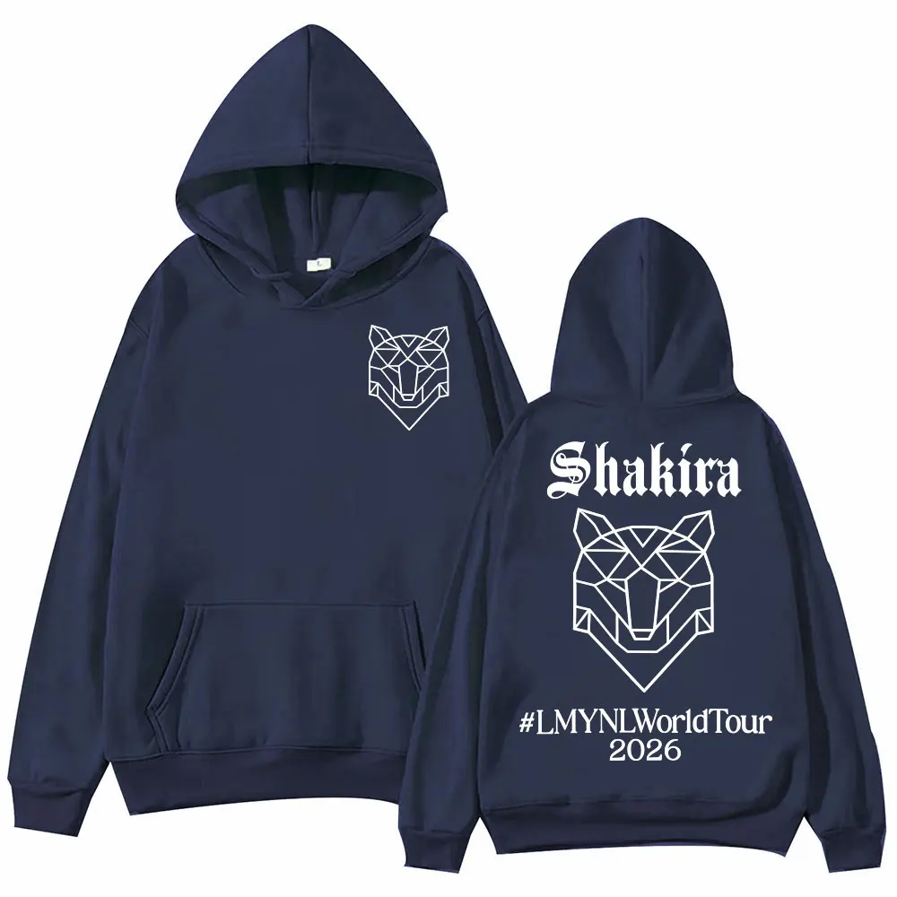 Singer Shakira World Tour 2026 Hoodie High Street Fashion Trend Long Sleeve Sweatshirts Men Women Casual Loose Fleece Pullovers 3