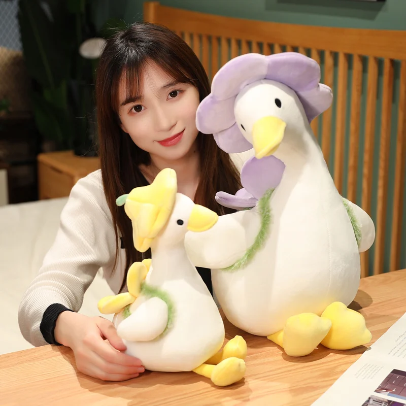 Simulation Canard Peluche Jouet Animal Mignon Oie Jouet Big Duck