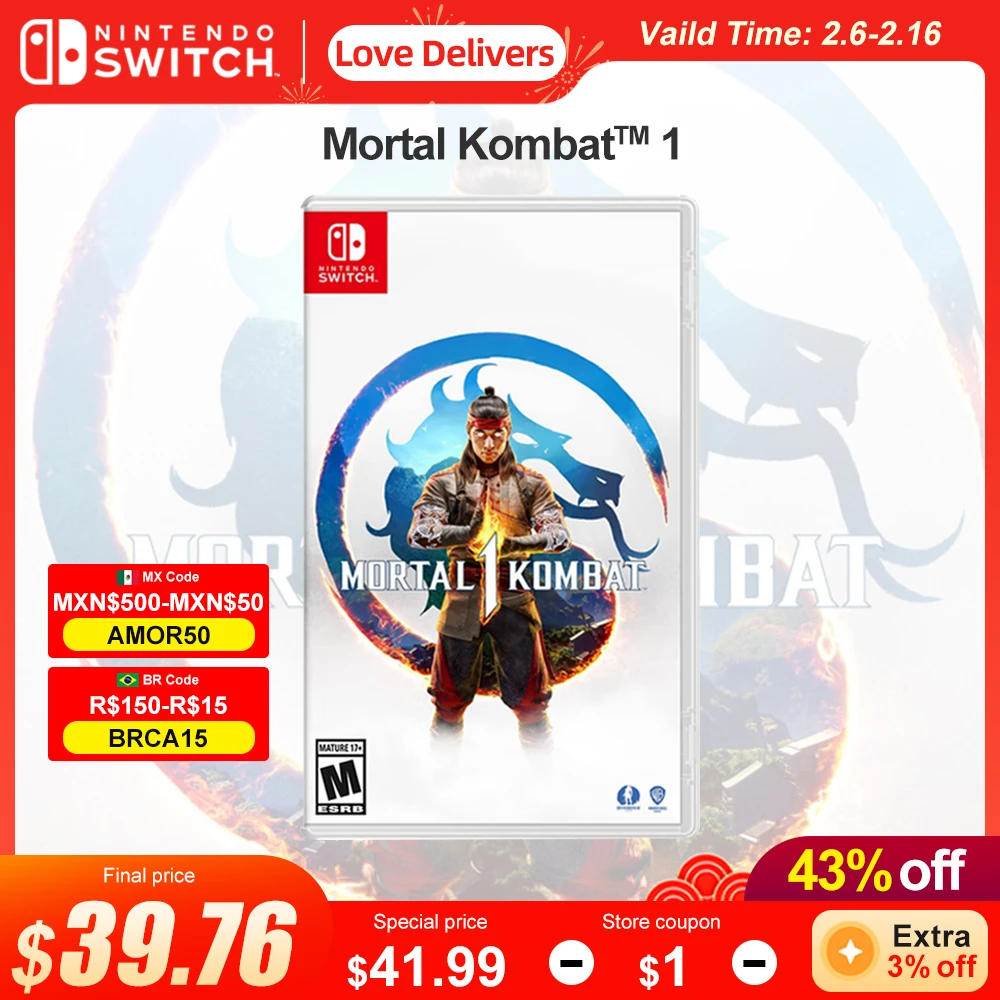 Mortal Kombat 1 Nintendo Switch Game Deals 100% Ufficiale Originale Gioco Fisico Card Fighting Genere Per Switch Oled Lite