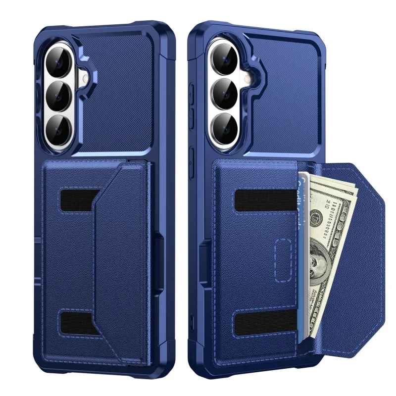 Magnetic Leather Wallet Phone Case with Cardholder and Enhanced Protection
