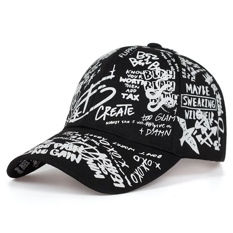 Baseball Cap Baseball Caps Unisex Letter Geometry Printing Snapback Baseball Caps Spring and Autumn Outdoor Adjustable Casual Hats Sunscreen Hat