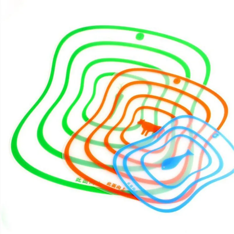 Description Picture 3 of itemChopping Blocks Kithcen Flexible Clear Good Cutting Boards Non-slip Fruit Vegetable Meat Chopping Board Kitchen Table Cutting