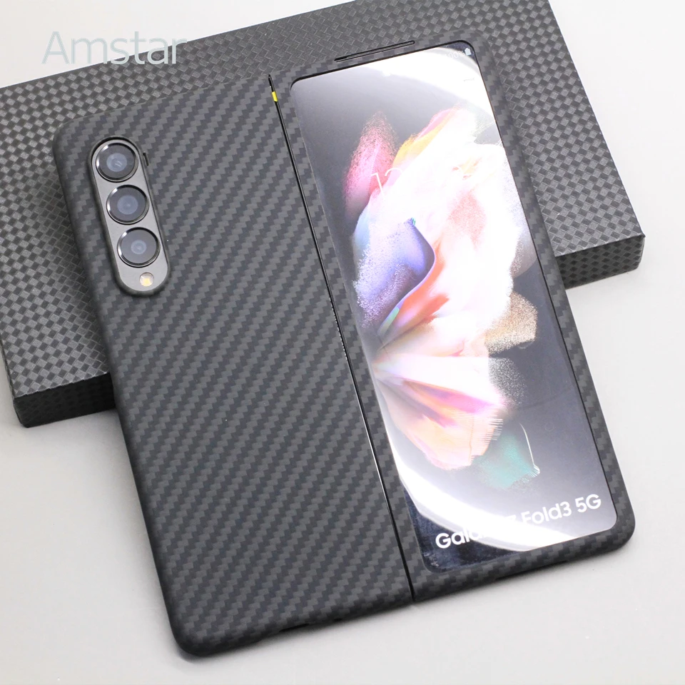 Real Carbon Fiber case for Samsung Galaxy Z Fold 5 Luxury Latticed Aramid  Fiber Phone cover for Galaxy Z Fold 4 Fold3 case capa - AliExpress