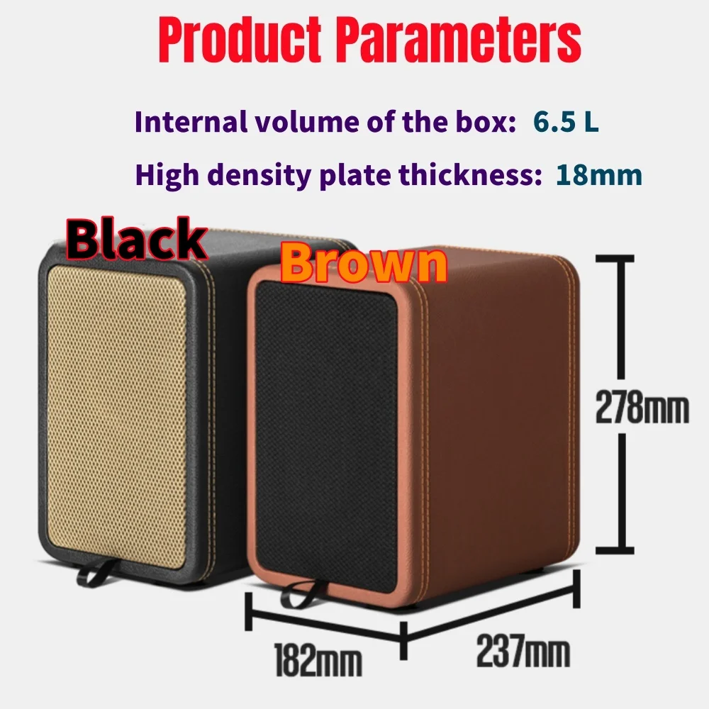 DIY Audio Modification 1Pcs 4-inch Full Frequency Speaker Empty Box speakers wooden casing speaker empty box Passive Sound Wooden Shell Suitable for MarKaudio Speakers