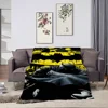 Super Hero B-BatmanS Cool Blanket Soft Plush Nap Sofa rug for Living Room Warm Office Bedroom Birthday Home Travel Kid Gifts 4