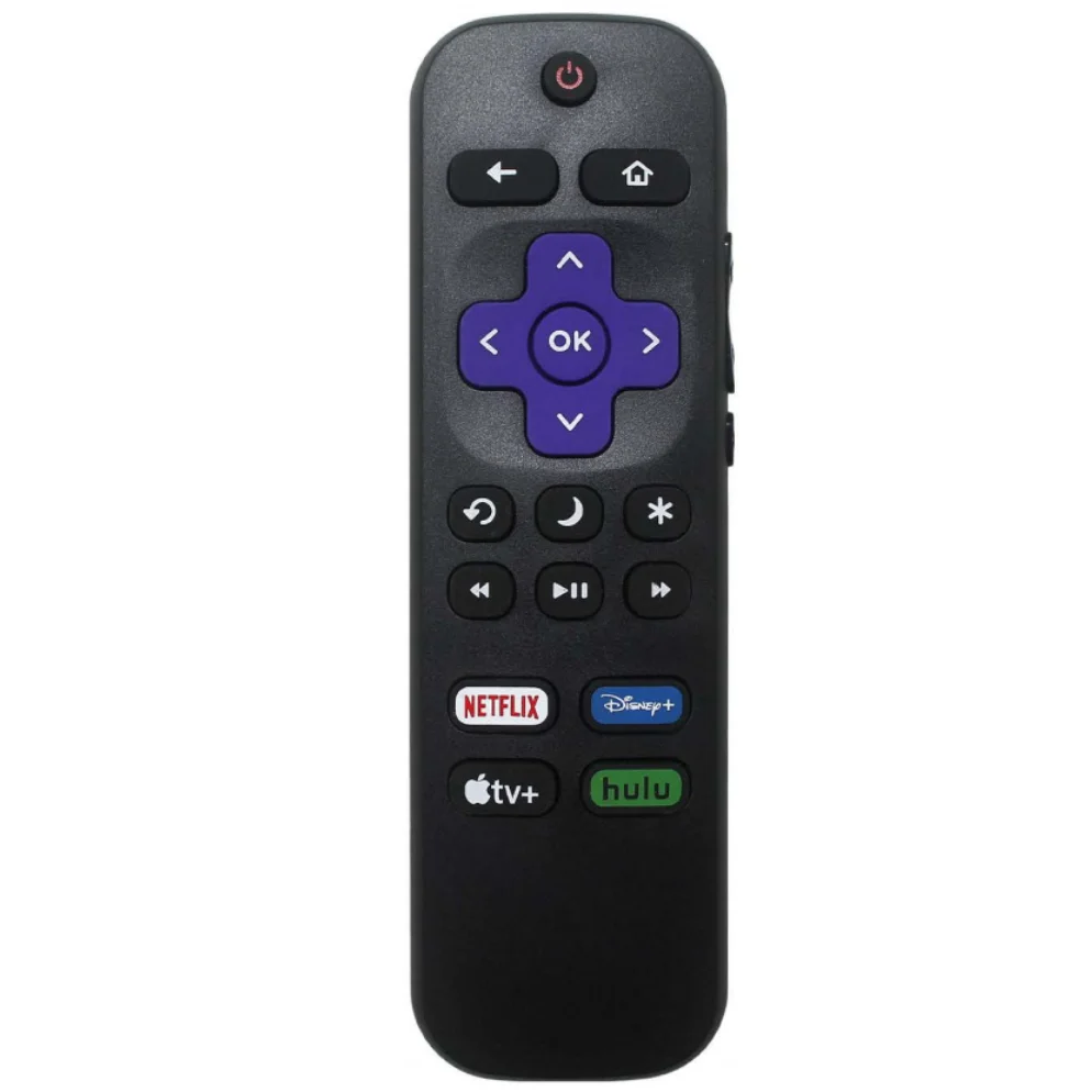Control remoto de repuesto solo para Roku TV, compatible con TCL Roku/Hisense Roku/Onn Roku/Sharp Roku Smart TVs (No compatible con Roku Stick y Box)