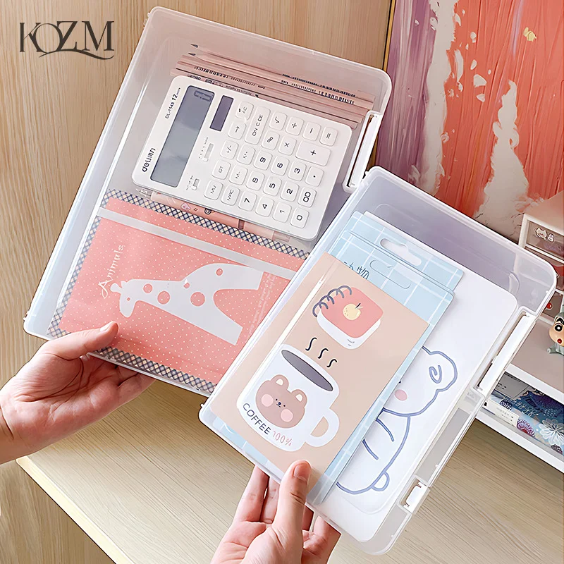 

A4 Paper File Storage Archive Data Desktop Sorting Box Office Storage Portable Storage Box