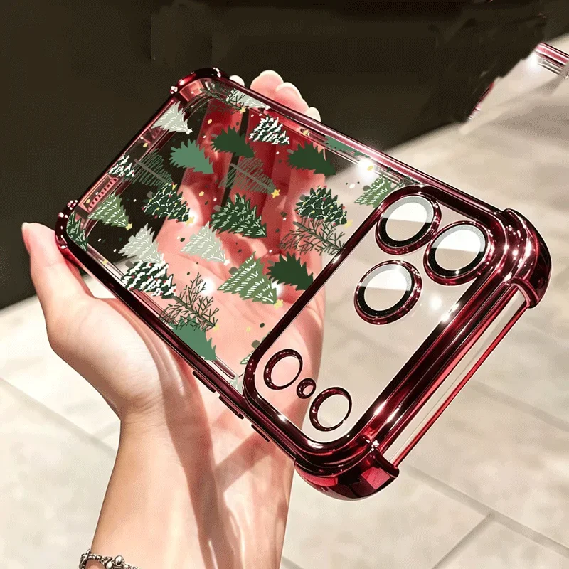 Festive Christmas Deer & Santa Claus Phone Case