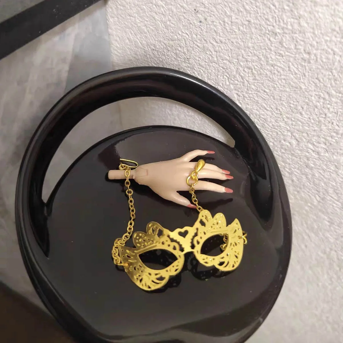 1/6 Supermodel Doll Jewellery Accessories Original Design Makeup Ball Cosplay Metal Eye Mask For 30cm Doll Dinner Party Dress Up