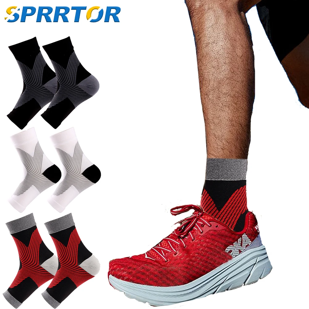 

1Pair Sports Ankle Brace Compression Sleeve Plantar Fasciitis Sock for Achilles Tendonitis,Reduces Swelling,Heel Spur Pain