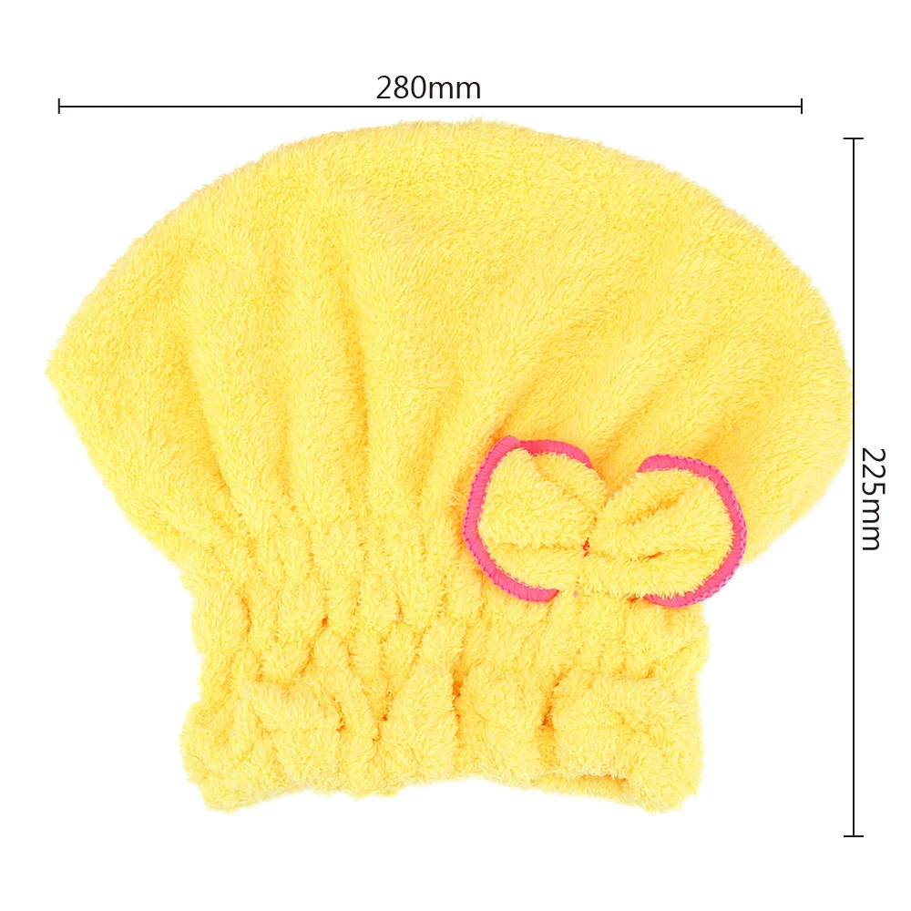 Microfiber Towel Shower Cap Hair Towel Wrapped Towels Microfiber Bathroom Hats 5 Colors