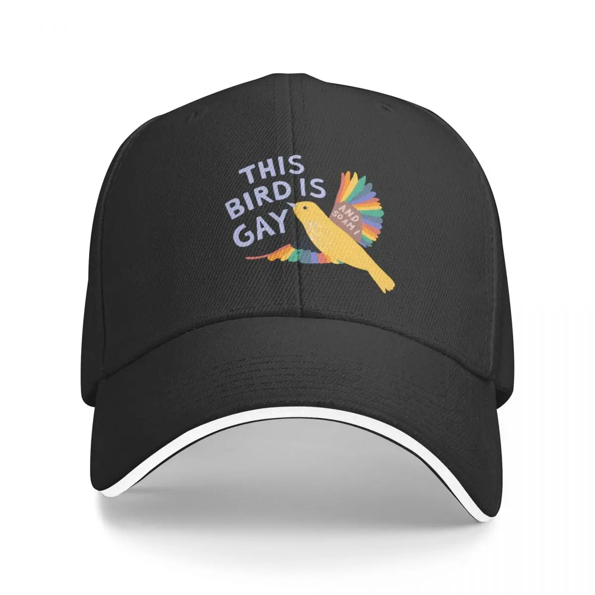 

This Bird Is Gay (And So Am I) Baseball Cap Hat Luxury Brand Sun Cap Sunhat Men's Baseball Women's